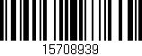 Código de barras (EAN, GTIN, SKU, ISBN): '15708939'