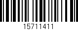 Código de barras (EAN, GTIN, SKU, ISBN): '15711411'