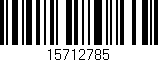 Código de barras (EAN, GTIN, SKU, ISBN): '15712785'