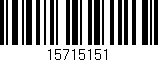 Código de barras (EAN, GTIN, SKU, ISBN): '15715151'