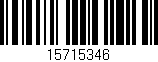 Código de barras (EAN, GTIN, SKU, ISBN): '15715346'