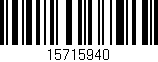 Código de barras (EAN, GTIN, SKU, ISBN): '15715940'