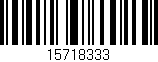 Código de barras (EAN, GTIN, SKU, ISBN): '15718333'