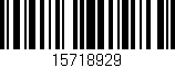 Código de barras (EAN, GTIN, SKU, ISBN): '15718929'