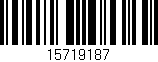 Código de barras (EAN, GTIN, SKU, ISBN): '15719187'