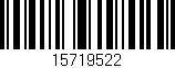 Código de barras (EAN, GTIN, SKU, ISBN): '15719522'