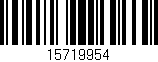 Código de barras (EAN, GTIN, SKU, ISBN): '15719954'