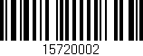 Código de barras (EAN, GTIN, SKU, ISBN): '15720002'