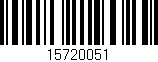 Código de barras (EAN, GTIN, SKU, ISBN): '15720051'