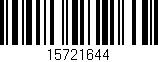 Código de barras (EAN, GTIN, SKU, ISBN): '15721644'