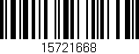 Código de barras (EAN, GTIN, SKU, ISBN): '15721668'