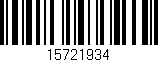 Código de barras (EAN, GTIN, SKU, ISBN): '15721934'