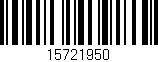 Código de barras (EAN, GTIN, SKU, ISBN): '15721950'