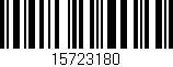 Código de barras (EAN, GTIN, SKU, ISBN): '15723180'