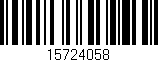 Código de barras (EAN, GTIN, SKU, ISBN): '15724058'