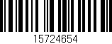 Código de barras (EAN, GTIN, SKU, ISBN): '15724654'