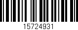 Código de barras (EAN, GTIN, SKU, ISBN): '15724931'