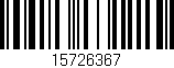 Código de barras (EAN, GTIN, SKU, ISBN): '15726367'
