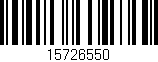 Código de barras (EAN, GTIN, SKU, ISBN): '15726550'