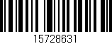 Código de barras (EAN, GTIN, SKU, ISBN): '15728631'