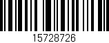 Código de barras (EAN, GTIN, SKU, ISBN): '15728726'