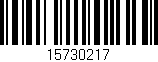 Código de barras (EAN, GTIN, SKU, ISBN): '15730217'