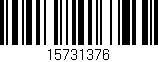 Código de barras (EAN, GTIN, SKU, ISBN): '15731376'