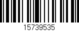 Código de barras (EAN, GTIN, SKU, ISBN): '15739535'