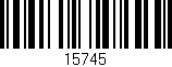 Código de barras (EAN, GTIN, SKU, ISBN): '15745'