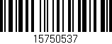 Código de barras (EAN, GTIN, SKU, ISBN): '15750537'