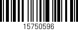 Código de barras (EAN, GTIN, SKU, ISBN): '15750596'
