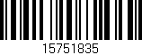 Código de barras (EAN, GTIN, SKU, ISBN): '15751835'
