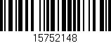 Código de barras (EAN, GTIN, SKU, ISBN): '15752148'