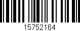 Código de barras (EAN, GTIN, SKU, ISBN): '15752164'