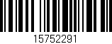 Código de barras (EAN, GTIN, SKU, ISBN): '15752291'