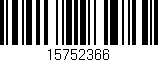 Código de barras (EAN, GTIN, SKU, ISBN): '15752366'