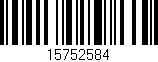 Código de barras (EAN, GTIN, SKU, ISBN): '15752584'