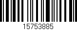 Código de barras (EAN, GTIN, SKU, ISBN): '15753885'