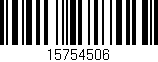 Código de barras (EAN, GTIN, SKU, ISBN): '15754506'