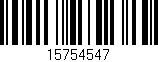 Código de barras (EAN, GTIN, SKU, ISBN): '15754547'