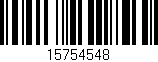 Código de barras (EAN, GTIN, SKU, ISBN): '15754548'