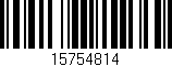 Código de barras (EAN, GTIN, SKU, ISBN): '15754814'