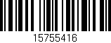 Código de barras (EAN, GTIN, SKU, ISBN): '15755416'