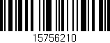 Código de barras (EAN, GTIN, SKU, ISBN): '15756210'