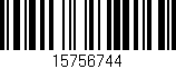 Código de barras (EAN, GTIN, SKU, ISBN): '15756744'