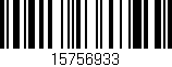 Código de barras (EAN, GTIN, SKU, ISBN): '15756933'