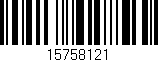 Código de barras (EAN, GTIN, SKU, ISBN): '15758121'