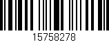 Código de barras (EAN, GTIN, SKU, ISBN): '15758278'