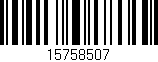 Código de barras (EAN, GTIN, SKU, ISBN): '15758507'