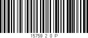 Código de barras (EAN, GTIN, SKU, ISBN): '15759_2_0_P'